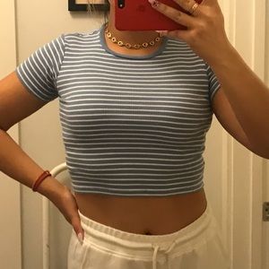 Brandy Melville Striped Crop Top